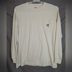 Blake Shelton Long Sleeve Tshirt XL Cream With Duck Logo Like New